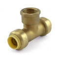 GutenTop High Quality and Hot Sale lead free brass push fit pump fitting Female and quick Equal Tee for pipe